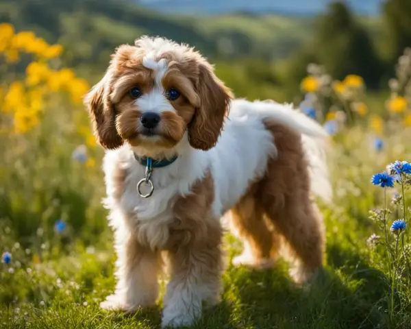 cavapoo with blue eyes
