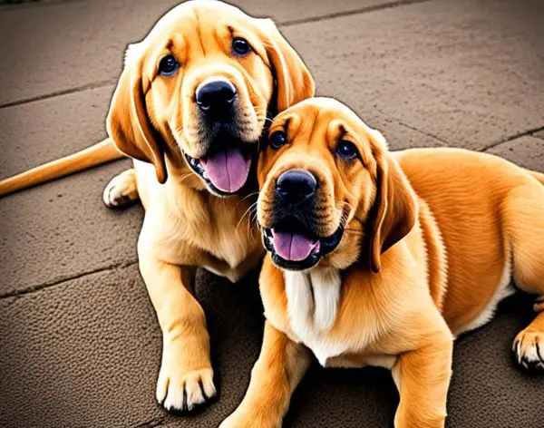 Bloodhound and Lab Mix Puppies